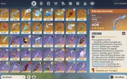 Conta Genshin Impact Endgame com vários personagens Meta