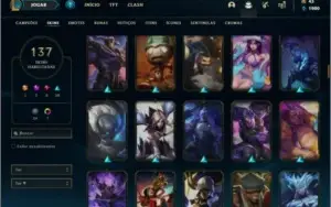Conta ouro 3 com TODOS os champs e 137 skins +1 Prestigio