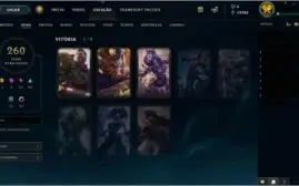 Conta Diamante IV (FLEX), Platina III (SOLOQ/TFT) e 260 skin