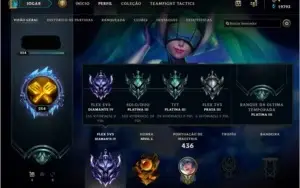 Conta Diamante IV (FLEX), Platina III (SOLOQ/TFT) e 260 skin