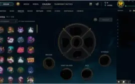 Conta Diamante IV (FLEX), Platina III (SOLOQ/TFT) e 260 skin
