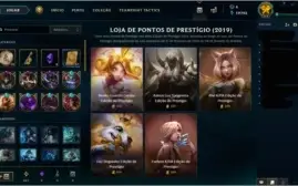 Conta Diamante IV (FLEX), Platina III (SOLOQ/TFT) e 260 skin