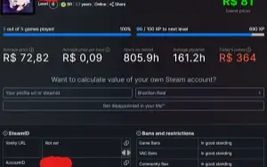 Steam CS GO Prime (com varias skins) / GTA V e varios jogos