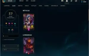 CONTA LOL PRATA 1 , 40 SKINS , 90 CHAMPIONS (ex OURO)