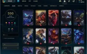 Conta ouro 3 com 200 skins e TODOS os champs