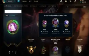 Conta ouro 3 com 200 skins e TODOS os champs