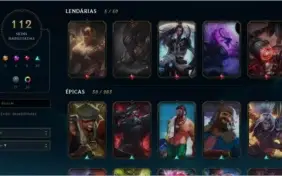 PLATINA 4 - 110 CHAMPIONS - 112 SKINS