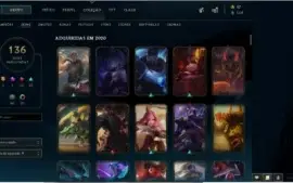 Conta todos campões 137 skins