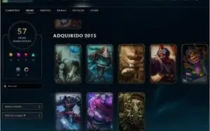 Conta LoL lv 37, unranked, Quase todos champs desbloqueados