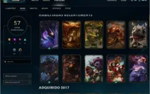 Conta LoL lv 37, unranked, Quase todos champs desbloqueados