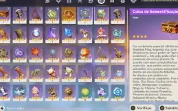 Conta EndGame Genshin com 53 T5 (Armas,Constelaçoes e chars)