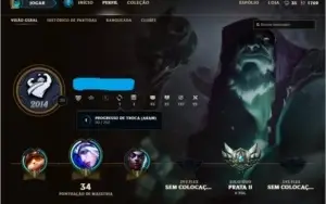 Conta Unranked 22 Campeões 6 Skins!