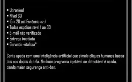 Conta nível 30 - Smurf! - E-mail não verificado.