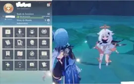 AR 32 CONTA COM EULA E KEQUING + ARMA 5 FALCÃO(BENÇÃO LUNAR)
