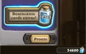 Hearthstone: Conta com 356 cards lendárias e 83000 Pó Arcano