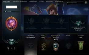 Conta LOL ex Platina