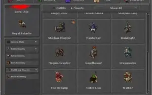 RP 239 + EK 60 skill 104 - 15% Loyalty - raros/outfits