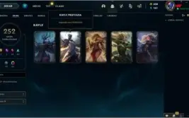 CONTA LOL KAYLE PRATEADA E KAYLE JUIZA ULTRA RARA