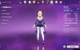 GENSHIN IMPACT - AR56, 12 Personagens T5⭐Wriothesley C1