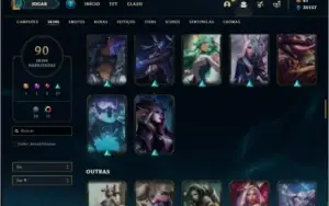 Conta prata 4 MONO SUP com TODOS os champs e 90 skins