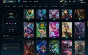 Conta prata 4 MONO SUP com TODOS os champs e 90 skins