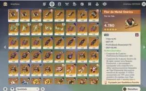 AR 58 - 9 armas 5* - 13 personagens de Banner exclusivo.