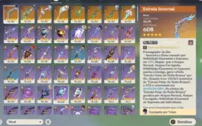 AR 58 - 9 armas 5* - 13 personagens de Banner exclusivo.