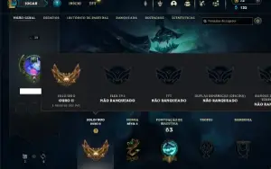 Ouro 2 com 55 Champs e 15 Skins + 2 Fragmentos