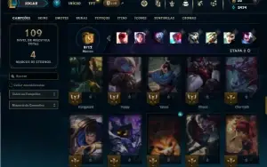 Unranked com 65 Champs e 21 Skins