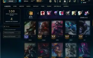 Unranked com 65 Champs e 21 Skins