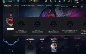 Unranked com 65 Champs e 21 Skins