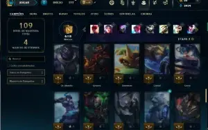 Unranked com 65 Champs e 21 Skins