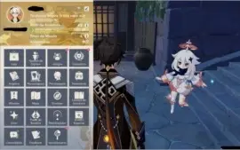 Genshin impact - Conta com 3 personagens 5⭐ com muita missão