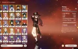 Conta de genshin com varios t5 upados AR58