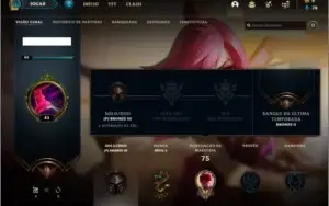 Conta bronze 3 com 26 champs e 11 skins