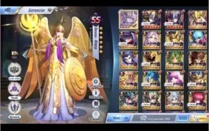 Conta CDZ Awakening, todos cavaleiros menos lune