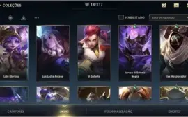 ESMERALDA IV + 18 SKINS + 45 CAMPEÕES + PASSE WILD 2ª SEASON