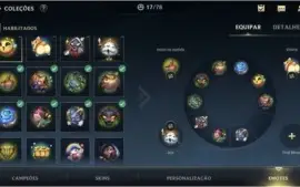 ESMERALDA IV + 18 SKINS + 45 CAMPEÕES + PASSE WILD 2ª SEASON
