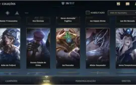 ESMERALDA IV + 18 SKINS + 45 CAMPEÕES + PASSE WILD 2ª SEASON