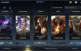 ESMERALDA IV + 18 SKINS + 45 CAMPEÕES + PASSE WILD 2ª SEASON