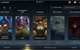 ESMERALDA IV + 18 SKINS + 45 CAMPEÕES + PASSE WILD 2ª SEASON