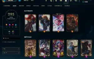Conta Mestre no LOL, varias skins ( todas do kayn)