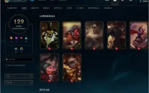 Conta League of Legends 120 skins+