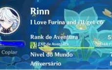 Furina C4 + Esplendor das águas tranquilas (Bis) + Garantido