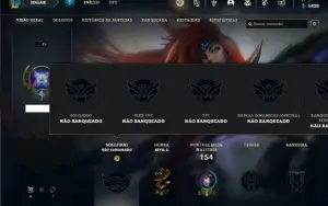 Conta Unranked com 51 Champs e 7 Skins + 1 Fragmento