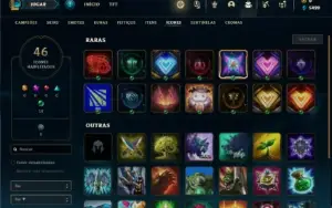 Conta Unranked com 51 Champs e 7 Skins + 1 Fragmento