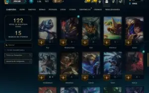 Bronze 3 com 65 Champs e 17 Skins