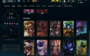 Bronze 3 com 65 Champs e 17 Skins