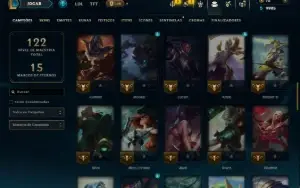 Bronze 3 com 65 Champs e 17 Skins