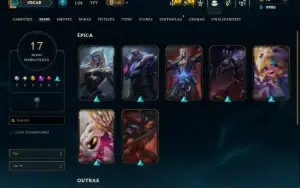 Bronze 3 com 65 Champs e 17 Skins